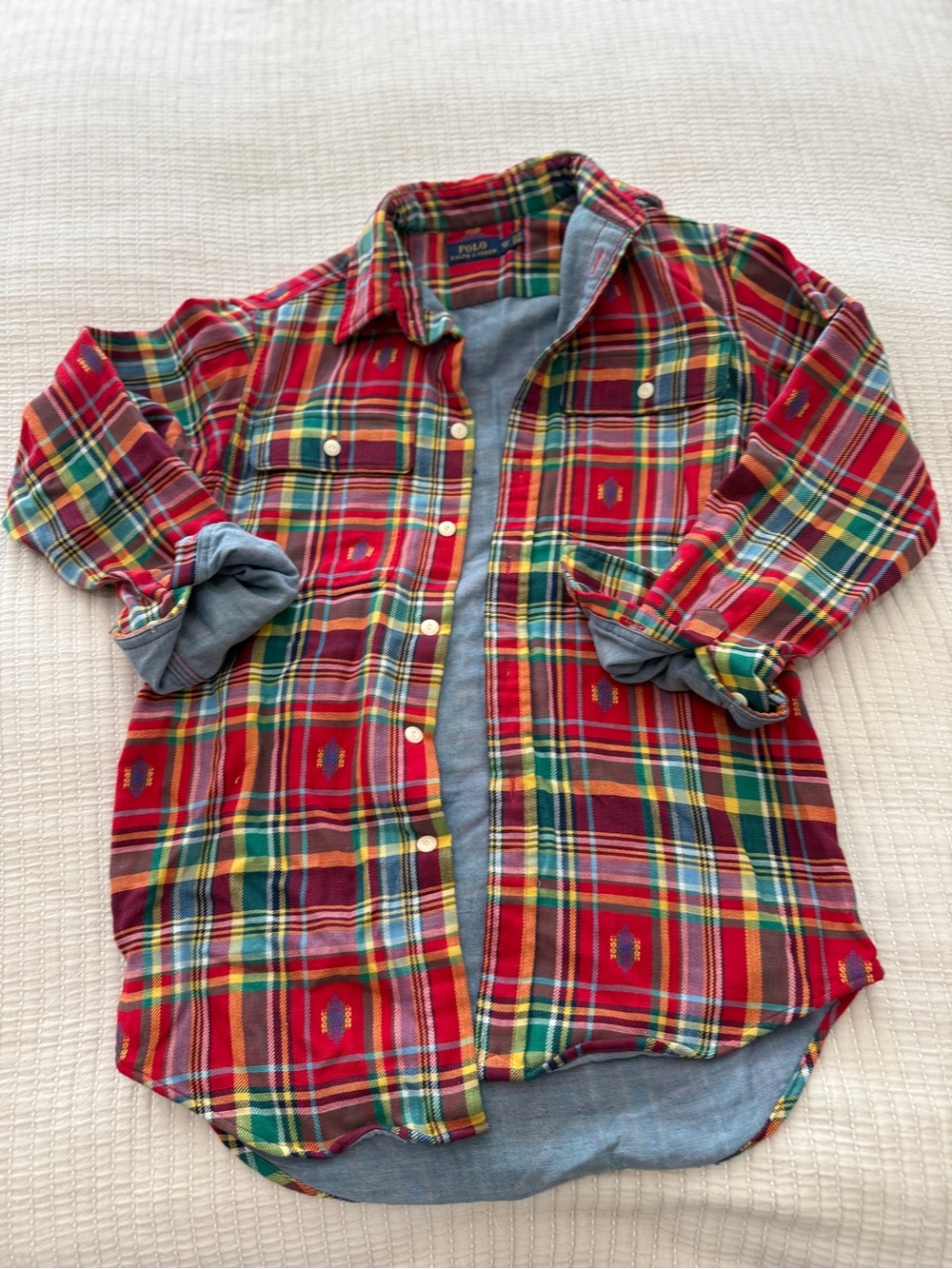 Women’s Polo by Ralph Lauren Red Plaid Button-Up Shirt